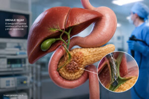 El drenaje biliar mejora la calidad de vida de muchos pacientes con cáncer de páncreas