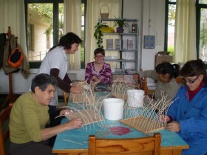 Taller de mimbre de Aspace Huesca