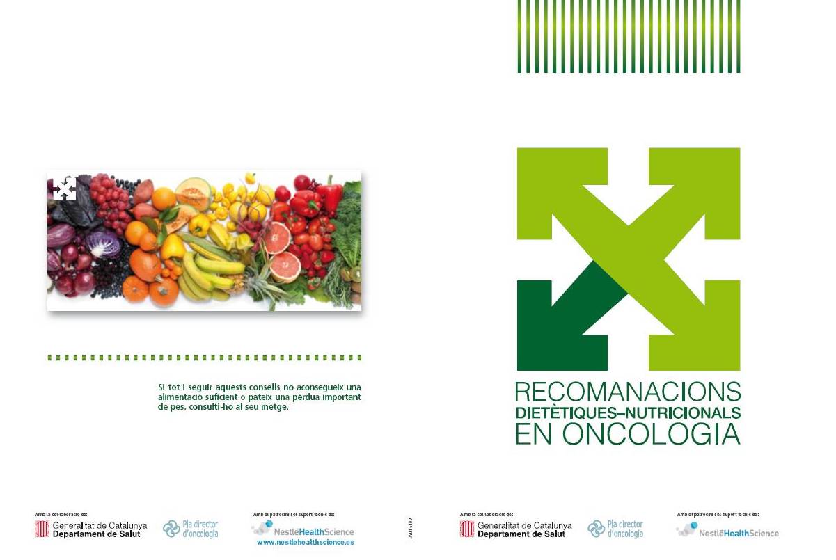 Cataluña publica una guía con recomendaciones nutricionales para pacientes con cáncer