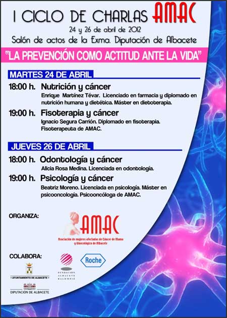 I Ciclo de Charlas ‘La prevención como actitud ante la vida’ de AMAC-Albacete