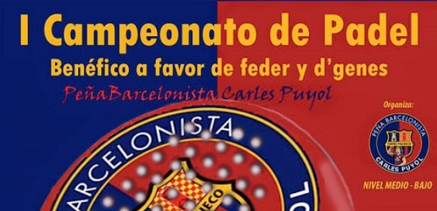 I Torneo de Pádel Benéfico a favor de FEDER y D’genes