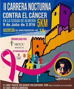 carrera nocturna AECC Almería