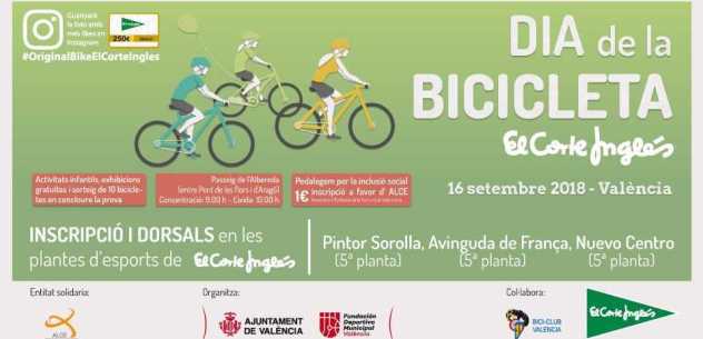 El ‘Día de la Bicicleta’ de Valencia destinará su recaudación a ALCE Epilepsia