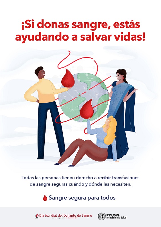 ‘Sangre segura para todos’ en el Día Mundial del Donante de Sangre