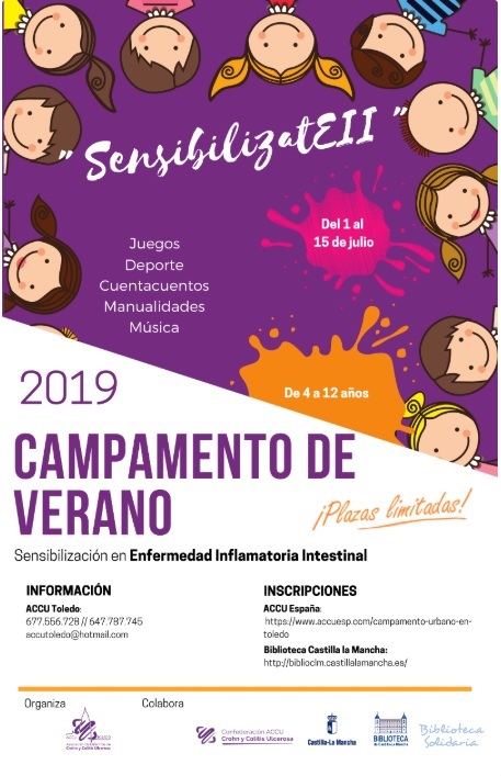 II Campamento urbano de verano de ACCU Toledo para niños con y sin EII