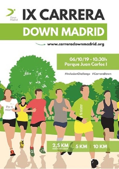 Inscríbete en la ‘IX Carrera Down Madrid’, el 6 de octubre en Madrid