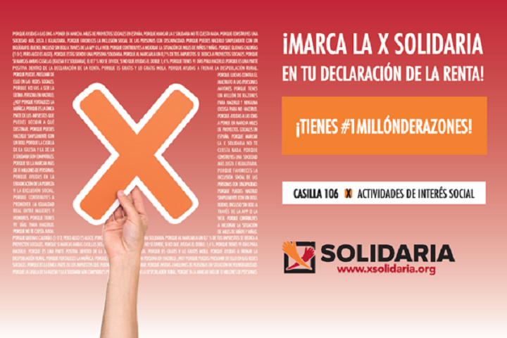 Aumentar la ‘X solidaria’ al 1%