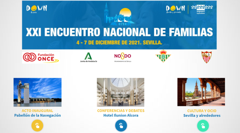 Sevilla acoge en diciembre el XXI Encuentro de Familias de Down España
