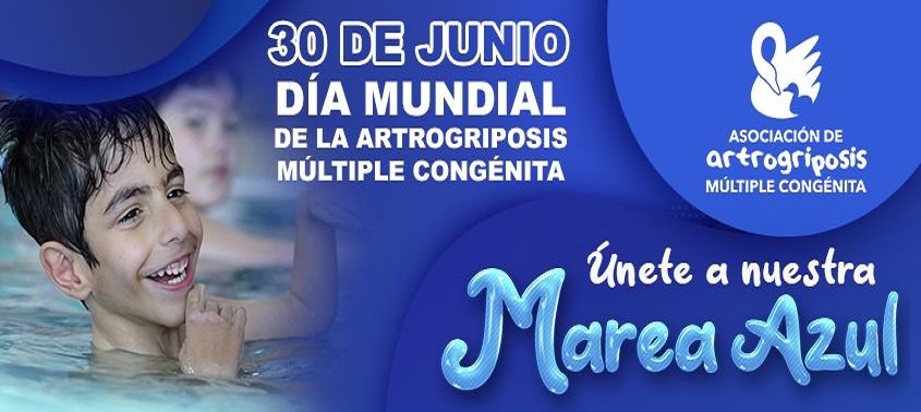 Suma tu gota a la marea azul por la artrogriposis múltiple congénita