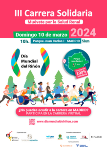 Cartel Carrera por la Salud Renal