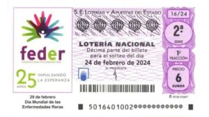 Décimo lotería Feder