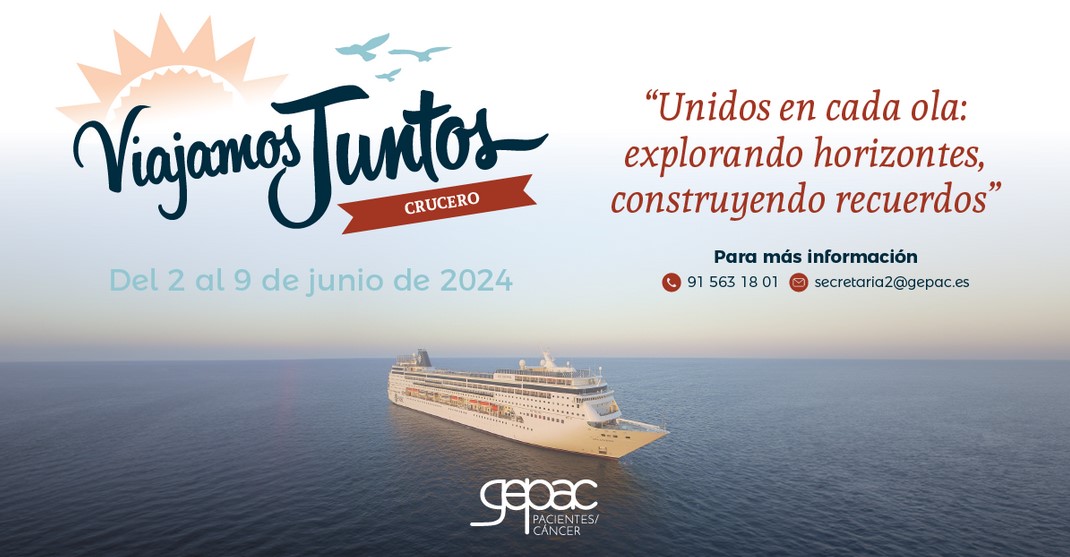 «Viajamos juntos», el crucero de intercambio y apoyo para personas con cáncer