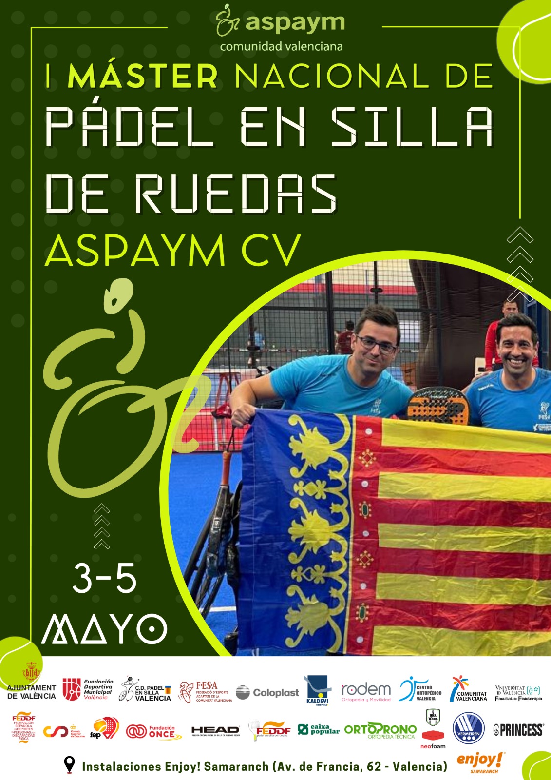 ASPAYM Comunidad Valenciana celebra el I Master Nacional de Pádel en Silla de Ruedas