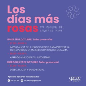 Los Días más rosas de Gepac para pacientes de cáncer