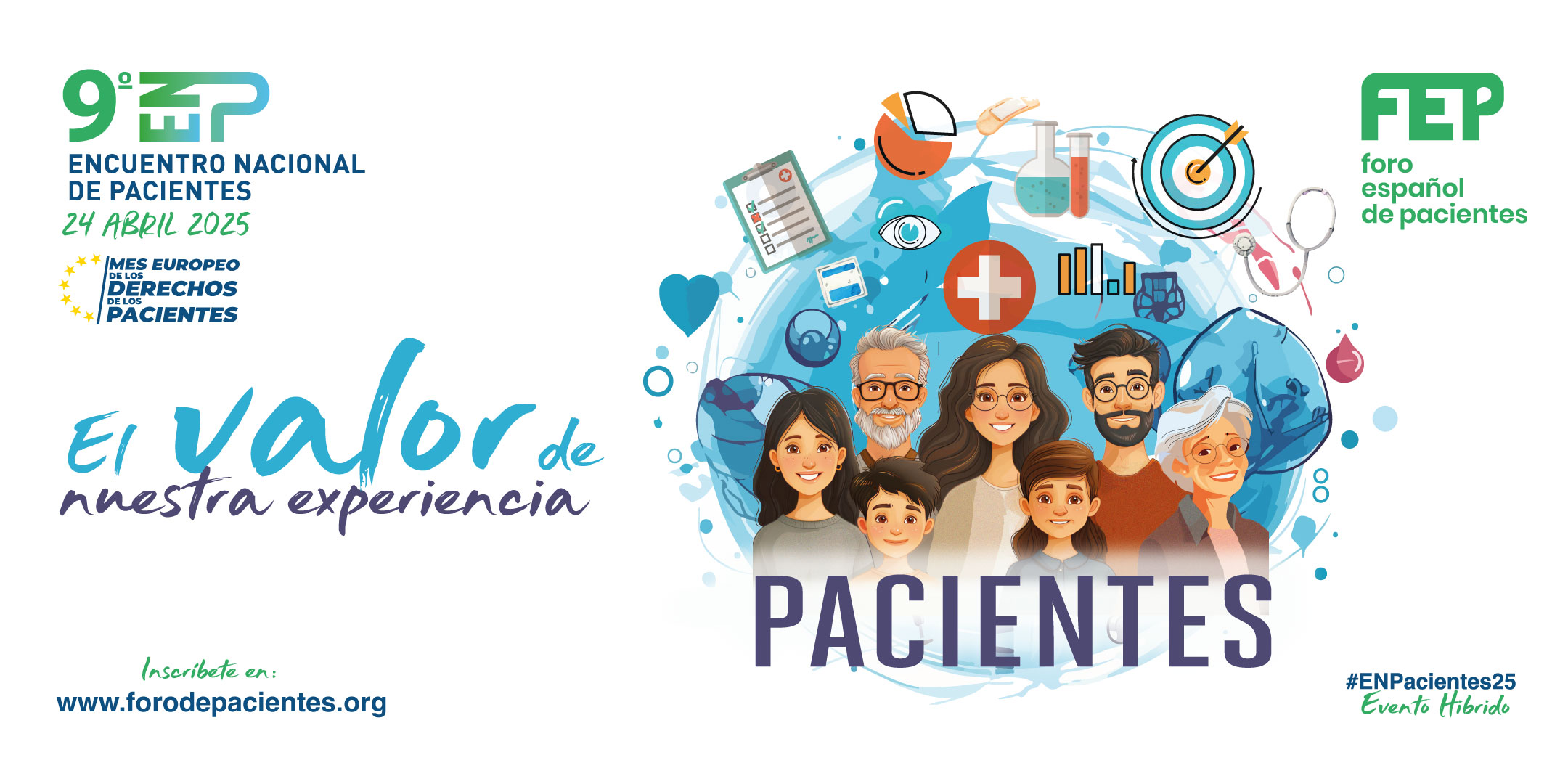 El 9º Encuentro Nacional de Pacientes reivindicará el papel transformador del movimiento asociativo