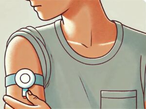 Sensor glulcosa diabetes brazo