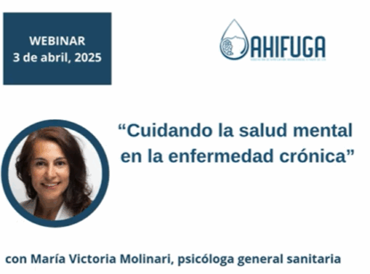 AHIFUGA lanza su primer webinar para apoyar la salud mental de pacientes con enfermedades crónicas