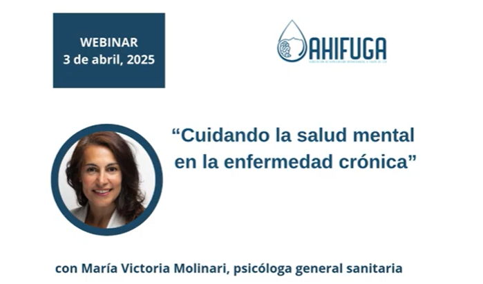 AHIFUGA lanza su primer webinar para apoyar la salud mental de pacientes con enfermedades crónicas