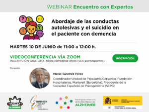 El manejo de conductas autolesivas y suicidas en personas con demencia, una realidad que exige atención urgente
