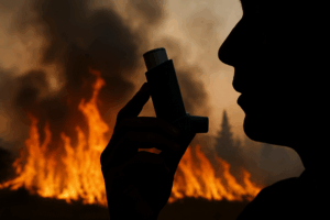 ¿Cómo se agravan los riesgos respiratorios con el humo de los incendios?
