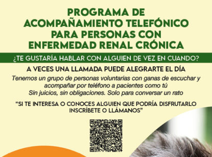 Acompañamiento telefónico para pacientes renales en situación de soledad no deseada