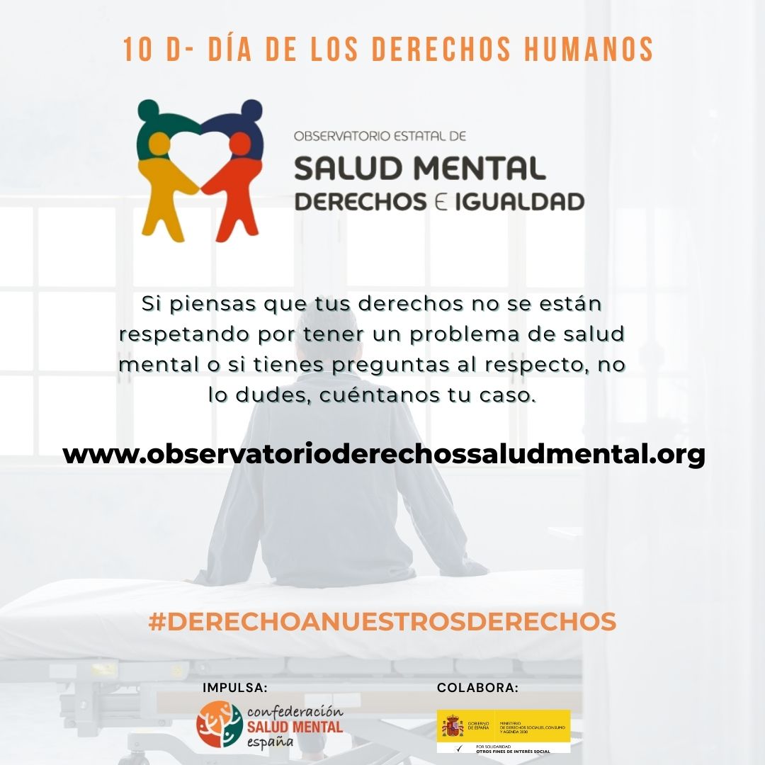 SALUD MENTAL ESPAÑA exige que no se apruebe un protocolo que avala tratar y contener contra su voluntad a personas con problemas de salud mental