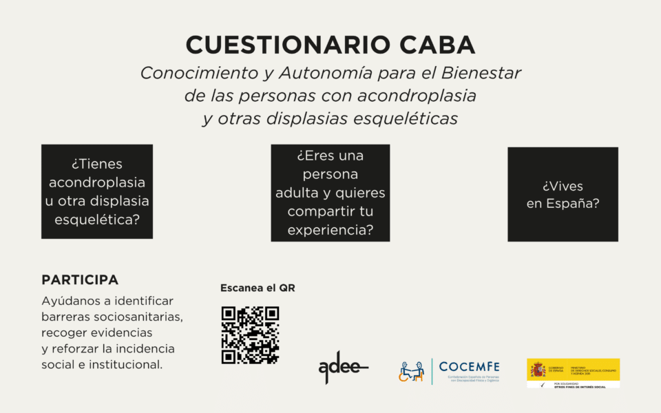 Pacientes con acondroplasia impulsan un cuestionario estatal para visibilizar barreras