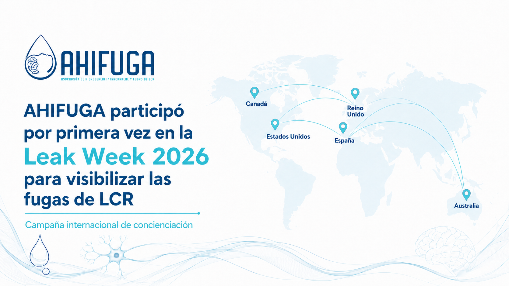 Ahifuga, entre las asociaciones internacionales referentes en Hipotensión Intracraneal y Fugas de Líquido Cefalorraquídeo