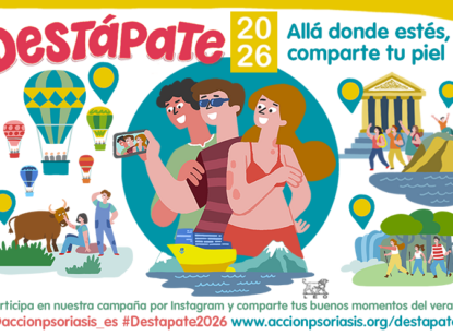 Acción Psoriasis invita a mostrar la piel sin complejos con una nueva edición de #Destápate