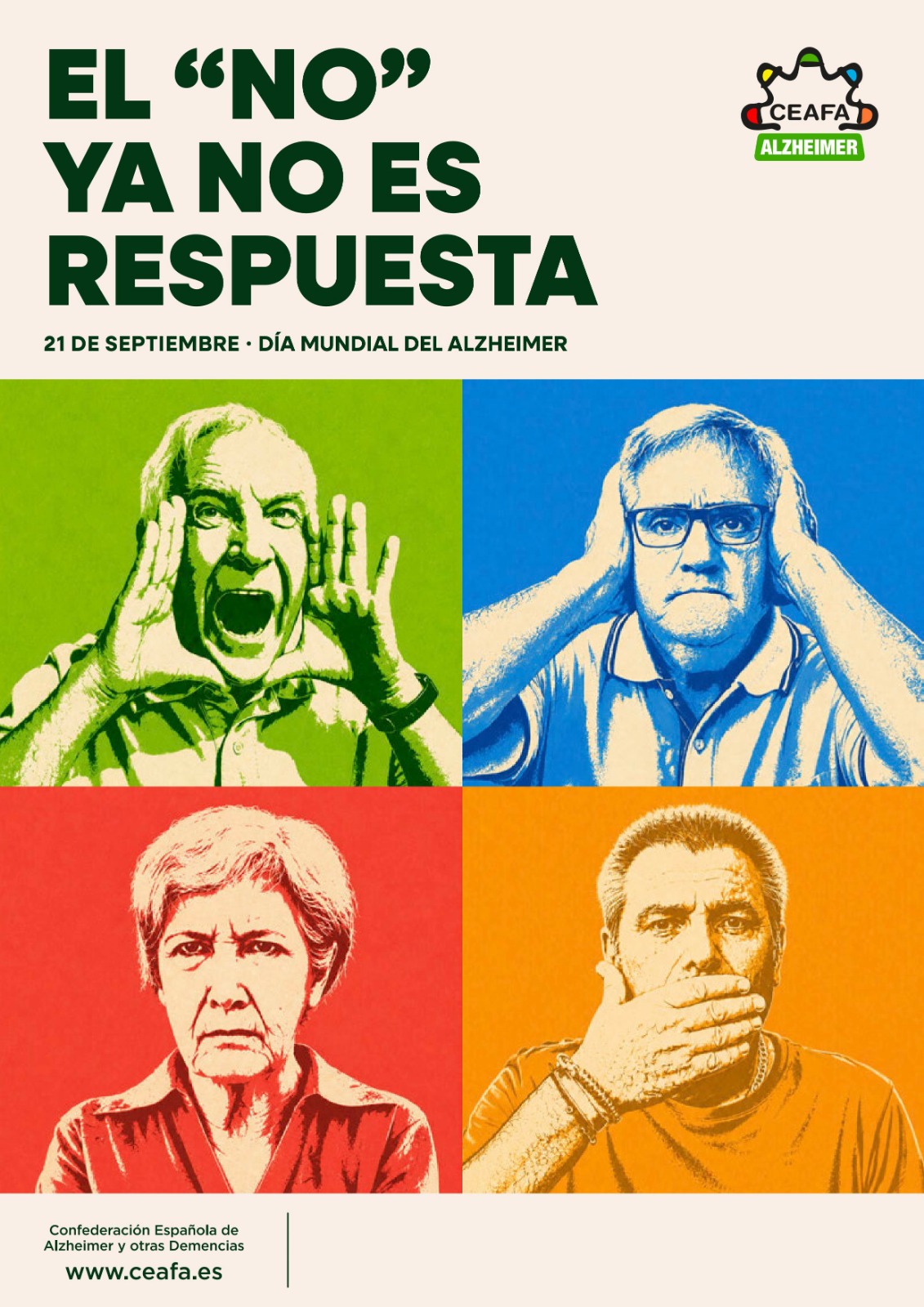 «El NO ya no es respuesta» para las personas con Alzheimer y sus familias, la campaña de denuncia de CEAFA